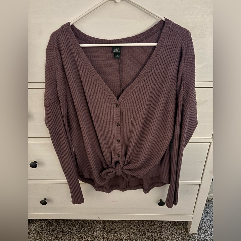 Wild Fable waffle Knit Cardigan.  Size M